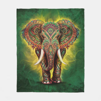 Cobertor De Velo Elefante Majestoso Mandala