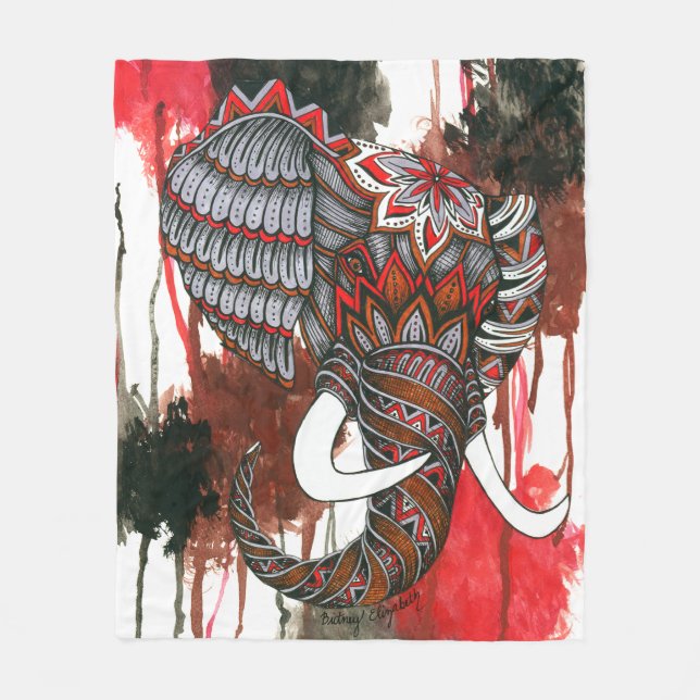 Cobertor De Velo Elefante real (Frente)