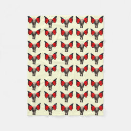 Cobertor De Velo Elefante Red Winged Blanket