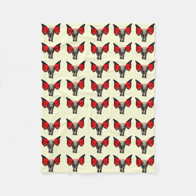 Cobertor De Velo Elefante Red Winged Blanket (Frente)