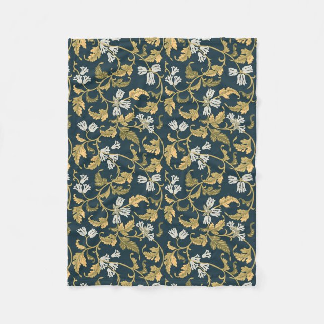 Cobertor De Velo Elegância Botânica Vintage (Frente)