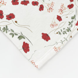 Cobertor De Velo Elegância italiana floral em flores silvestres ver