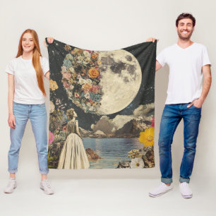 Cobertor De Velo Elegância Lua - Mulher com Lua (2)