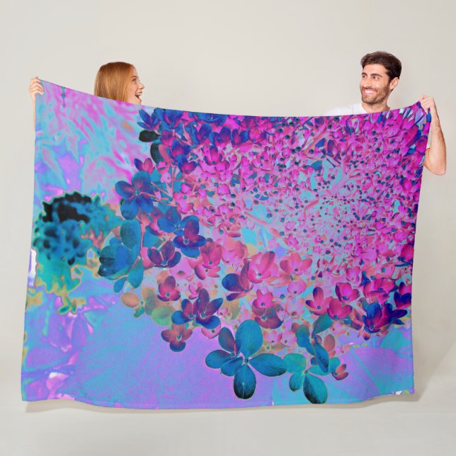 Cobertor De Velo Elegante Azul Escuro e Magenta - Iluminismo (In Situ)