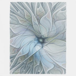 Cobertor De Velo Elegante Beleza Arte Fractal Abstrata Moderna Flor