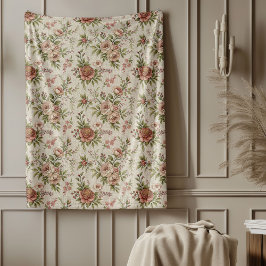 Cobertor De Velo Elegante Designs Florais Moles Chic Farmhouse