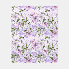 Cobertor De Velo Elegante Flor de Pastel 