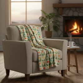 Cobertor De Velo Elegante Floral Abstrato Primavera