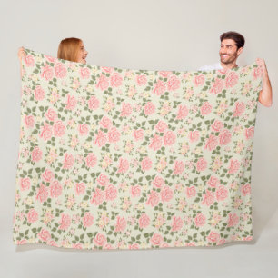 Cobertor De Velo Elegante Moderna Vintage Trendy Floral