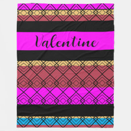 Cobertor De Velo Elegante Stripes Padrão Namorados Romântico Boho