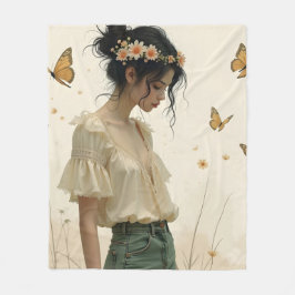 Cobertor De Velo Eleição gentil em uma dança de borboleta