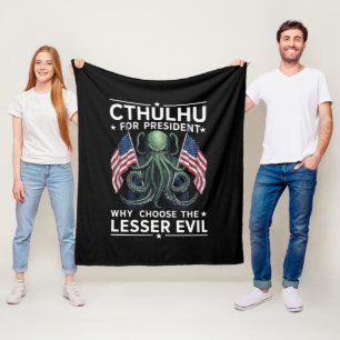 Cobertor De Velo Eleições Engraçadas de 2024 Cthulhu Para President