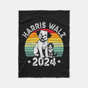 Cobertor De Velo Eleito Para O Cão E Cat Vintage Kamala Harris Tim