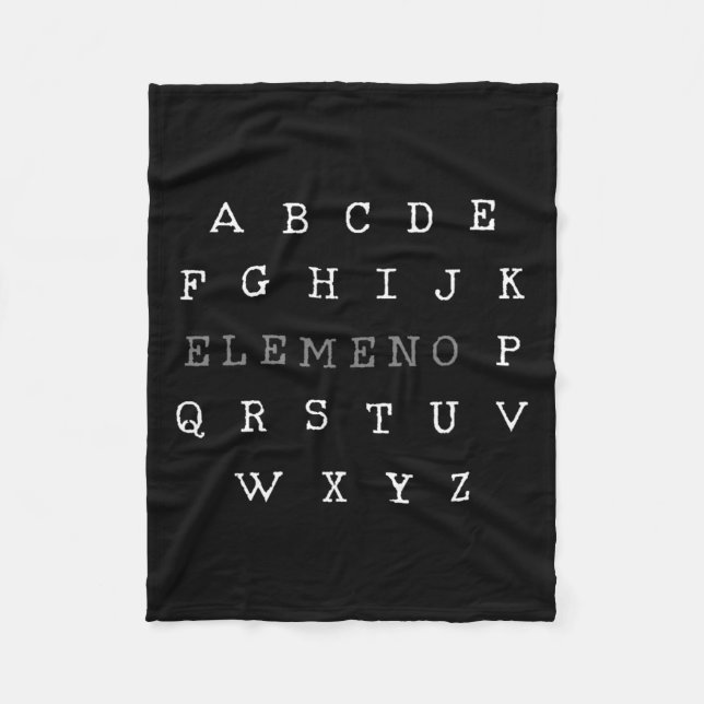 Cobertor De Velo Elemeno English Teacher Gift (Frente)