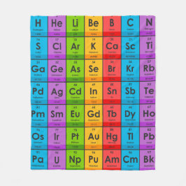 Cobertor De Velo Elementos da Mesa periódica