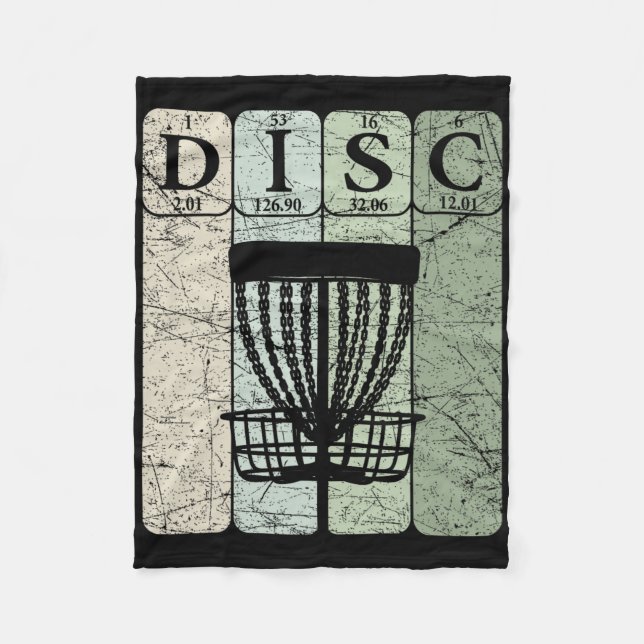 Cobertor De Velo Elementos da Tabela Periódica de Disc Golf Frolf J (Frente)