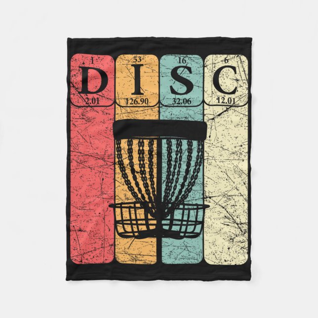 Cobertor De Velo Elementos da Tabela Periódica de Disc Golf Frolf J (Frente)