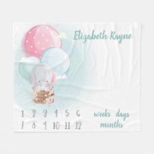 Elephant Balloons Gênero Etapa do Bebê Neutro