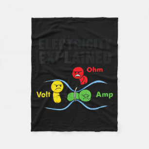 Cobertor De Velo Eletricidade Explicada Engraçado Geek Física Humor