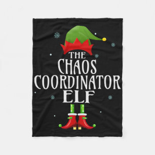 Cobertor De Velo Elfo Coordenador de Caos Grupo de Natal Camisa de