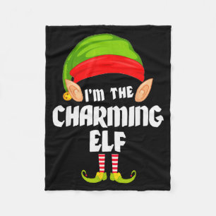 Cobertor De Velo Elfo Encantador Engraçado Pijama de Natal para Fam