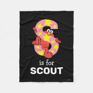 Cobertor De Velo Elmo Alphabet   Estrela S