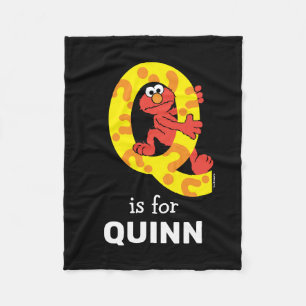 Cobertor De Velo Elmo Alphabet   Q Ponto de interrogação