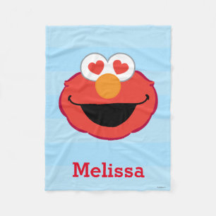 Cobertor De Velo Elmo Smiling Face Adicione seu nome