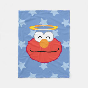 Cobertor De Velo Elmo Smiling Face com Halo