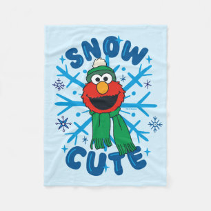 Cobertor De Velo Elmo Snow Cute