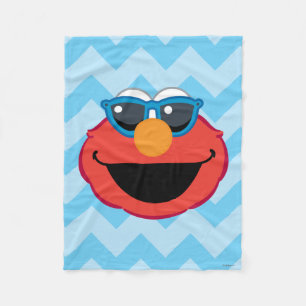 Cobertor De Velo Elmo Sorrindo Rosto com Óculos Solares