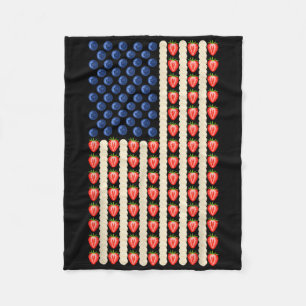 Cobertor De Velo Em 4 De Julho, Strawberry Jello Usa Flag Cake Men 