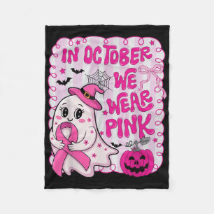 Cobertor De Velo Em outubro Vestimos Camisa Rosa Ghost Cancer