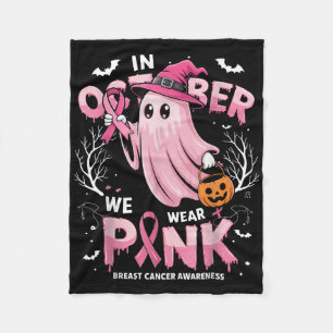 Cobertor De Velo Em outubro Vestimos Camisa Rosa Ghost Cancer