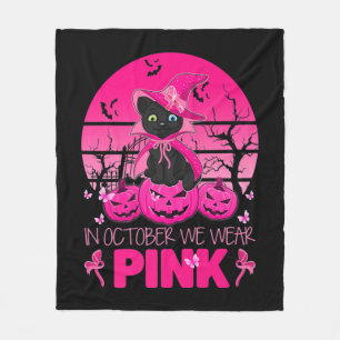 Cobertor De Velo Em outubro, Vestimos Gato Rosa Rosa, Gato-De-Manhã