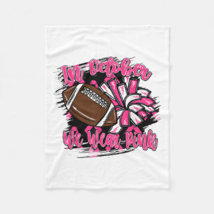 Cobertor De Velo Em Outubro Vestimos O Cancer De Futebol Nk Cheer