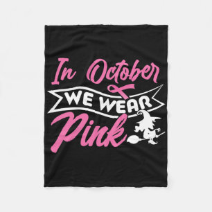 Cobertor De Velo Em outubro, Vestimos o tema do Dia das Bruxas Rosa