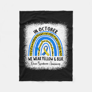 Cobertor De Velo Em outubro Vestimos Síndrome A Amarelo-Azul