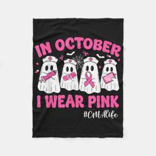 Cobertor De Velo Em outubro Visto Cma Pink Life Brewar Cancer Awar