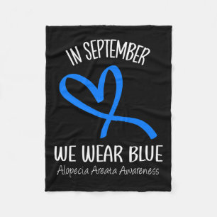 Cobertor De Velo Em setembro Vestimos Alopecia Azul Areata Awarenes