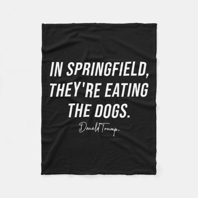 Cobertor De Velo Em Springfield, eles estão comendo os animais. (Frente)