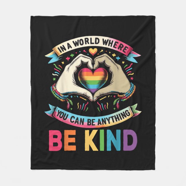 Cobertor De Velo Em Um Mundo Onde Você Pode Ser Qualquer Coisa Gay  (Frente)