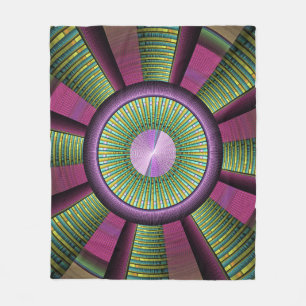 Cobertor De Velo Em volta de e arte decorativa moderna colorida do