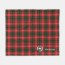 Cobertor De Velo Emblema da Crista do Clã Nesbitt & Tartan Personal