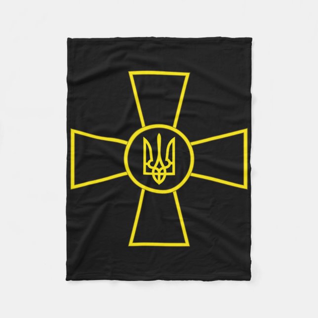 Cobertor De Velo Emblema das Forças Armadas da Ucrânia Bandeira do  (Frente)
