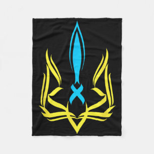 Cobertor De Velo Emblema Nacional Ucraniano Cores Amarelo Azul - Uk