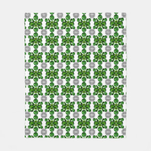 Cobertor De Velo Emerald Diamond Gemstone Art Green