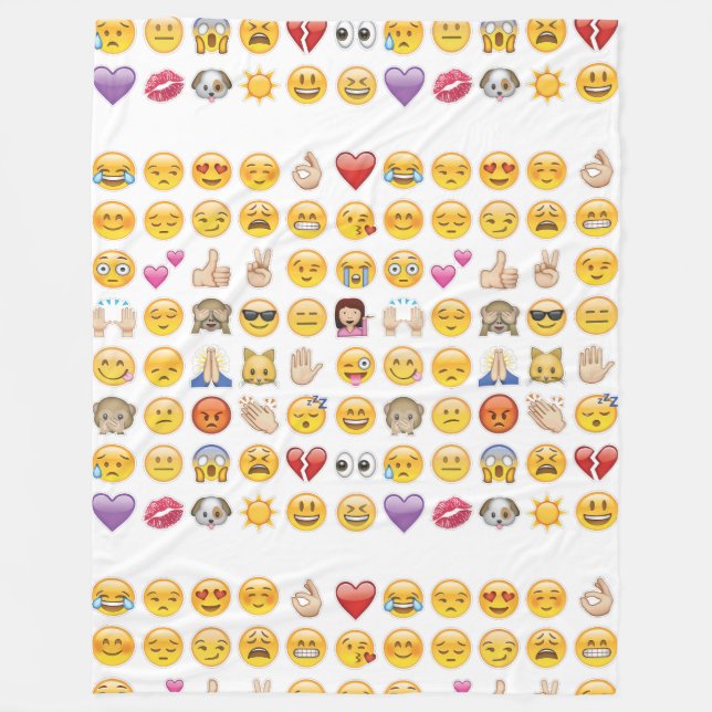 Cobertor De Velo emoji fleece blanket (Frente)