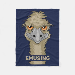 Cobertor De Velo Emusing Funny Emu Pun