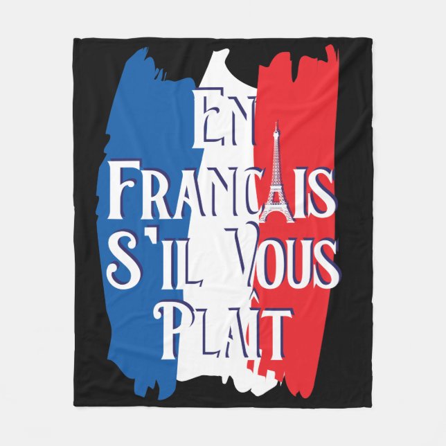 Cobertor De Velo En Francais S'il Vous Plait - Língua Francesa (Frente)